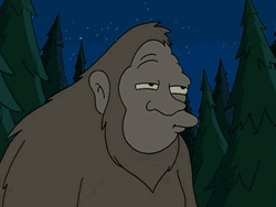 Blank Face Big Foot GIF