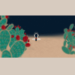 Blank Face Rainy Night GIF