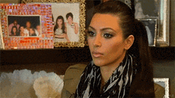 Blank Stare Kim Kardashian GIF