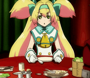 Blazblue Banging Head On Desk GIF