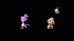 Blaze The Cat Meets Cream GIF