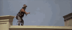 Blazing Saddles Mongo Spying On Telescope GIF