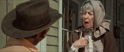 Blazing Saddles Old Lady Talking GIF