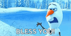 Bless You Olaf Sneeze GIF