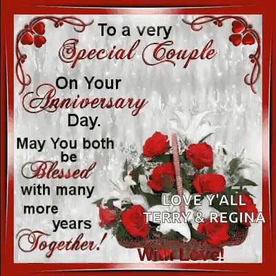 Blessed Anniversary For Special Couple GIF
