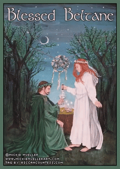 Blessed Beltane Painting GIF