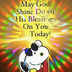 Blessed Day Snoppy With Dark Sunglasses GIF