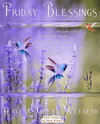 Blessed Friday Lavender Flowers GIF