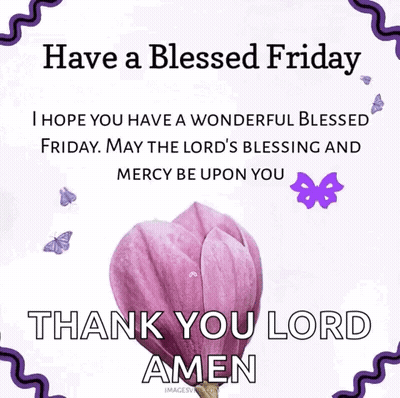 Blessed Friday Lord's Blessing And Mercy GIF