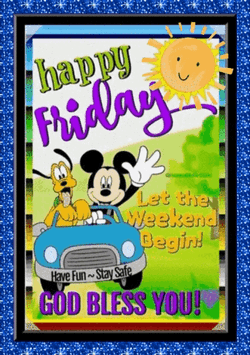 Blessed Friday Mickey And Pluto GIF
