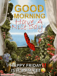 Blessed Friday Red Butterfly GIF