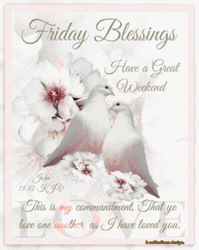 Blessed Friday White Doves GIF