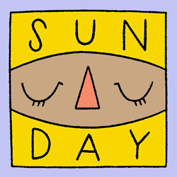 Blessed Sunday Eye Wink Moving Art GIF