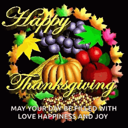 Blessed Thanksgiving Animated Fruits GIF