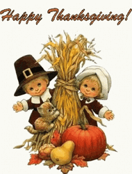 Blessed Thanksgiving Dolls GIF