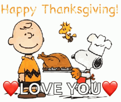 Blessed Thanksgiving Snoopy GIF