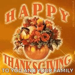 Blessed Thanksgiving To You Family GIF