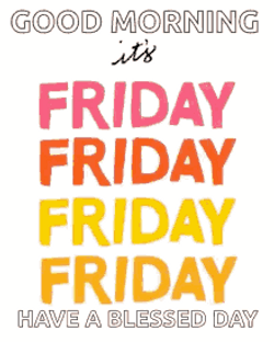 Blessed Triple Friday Word GIF