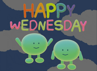 Blessed Wednesday Green Gummy Jump GIF