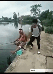 Blind Fishing Domino Fall GIF