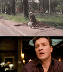 Blind Grandma Fall Hole Reaction GIF