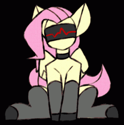 Blindfolded Fluttershy Mlp  GIF
