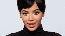Blinking Beyonce Smile GIF