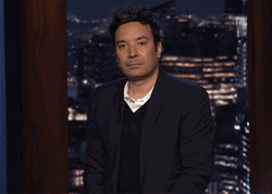 Blinking Jimmy Fallon What GIF