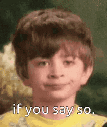 Blinking Kid If You Say Sooo GIF