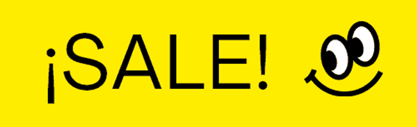 Blinking Sale Text With Smiley GIF