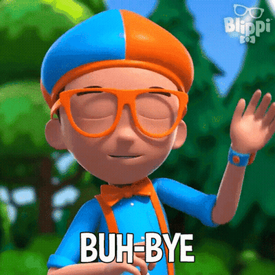 Blippi Waving Buh-Bye GIF