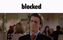 Blocked Patrick Bateman Sigma Male GIF