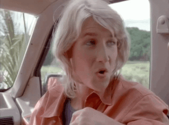 Blond Lady Gestures And Says Over Your Head GIF