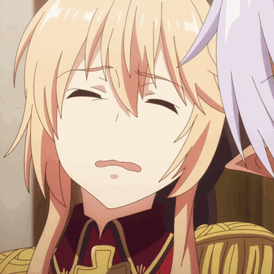 Blonde Anime Character Sad Face GIF