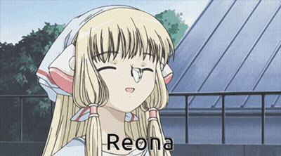Blonde Anime Girl Reona GIF