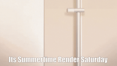 Blonde Anime Girls Pointing Its Summertime Render Saturday GIF