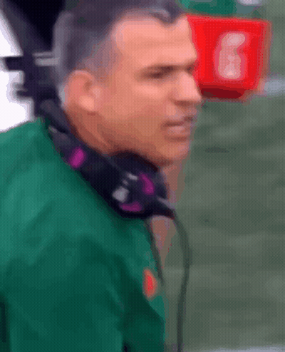 Blonde Beard Man And Football Player In Colston Jersey GIF