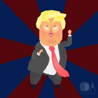 Blonde Cartoon Character In Green Vest GIF