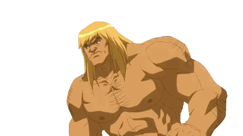Blonde Character Screaming Wide Open Mouth Sticker
