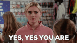 Blonde Girl Confident Yes You Are GIF
