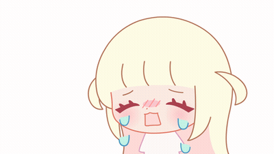 Blonde Girl Crying Tears GIF
