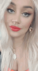Blonde Girl Eye Rolling GIF