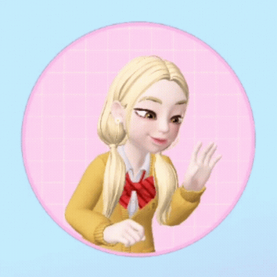Blonde Girl In Yellow Sweater And Red Plaid Bow Tie GIF