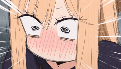 Blonde Girl Making Funny Face GIF