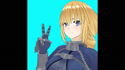 Blonde Girl Making Peace Sign GIF
