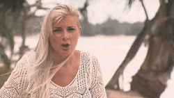 Blonde Girl Saying Wooow GIF