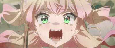 Blonde Girl Screaming With Mouth Wide Open GIF