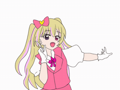 Blonde Girl With Heart On Head GIF