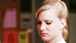 Blonde Girl With Pouty Face GIF