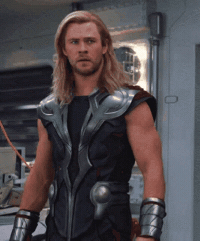 Blonde Hair Beard Man Black Shirt Silver Vest GIF